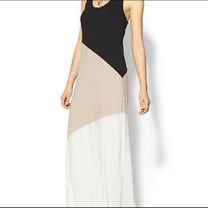 Calvin Klein color block maxi dress